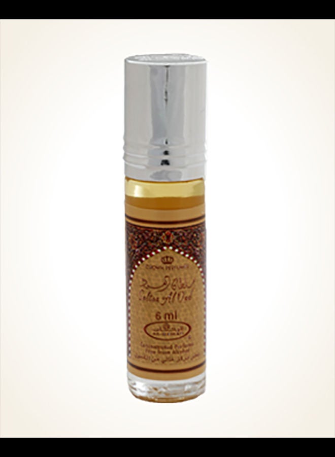 Al Rehab 6-Piece Sultan Al Oud Perfume Oil Concentrated Without Alcohol 6ml  - Image 2