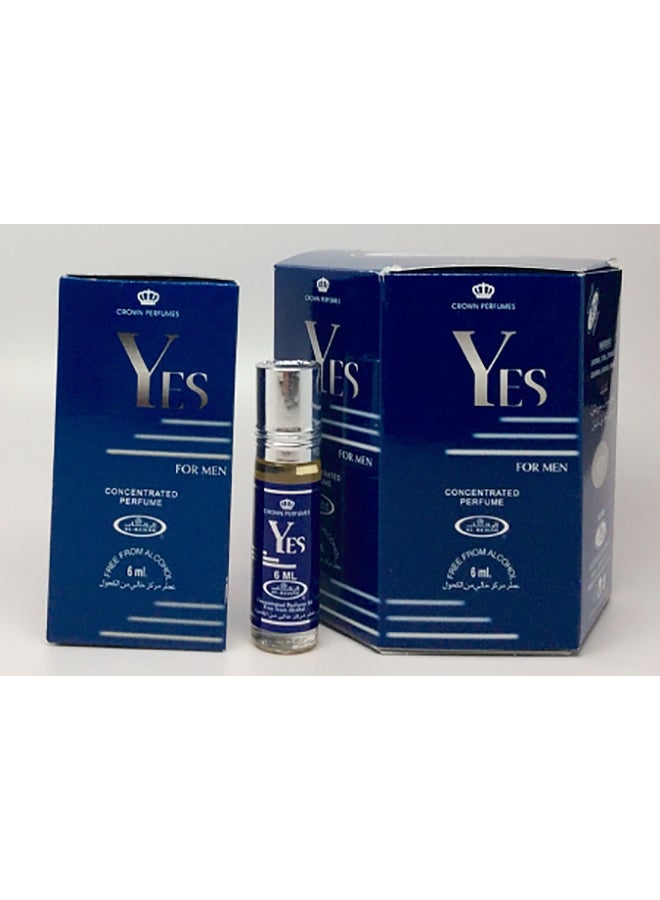 Al Rehab 6-Piece Yes Perfume Oil Concentrated Without Alcohol 6ml  - Image 3