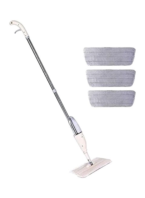 Handheld Floor Cleaning Spray Mop With Towels Grey 40cm