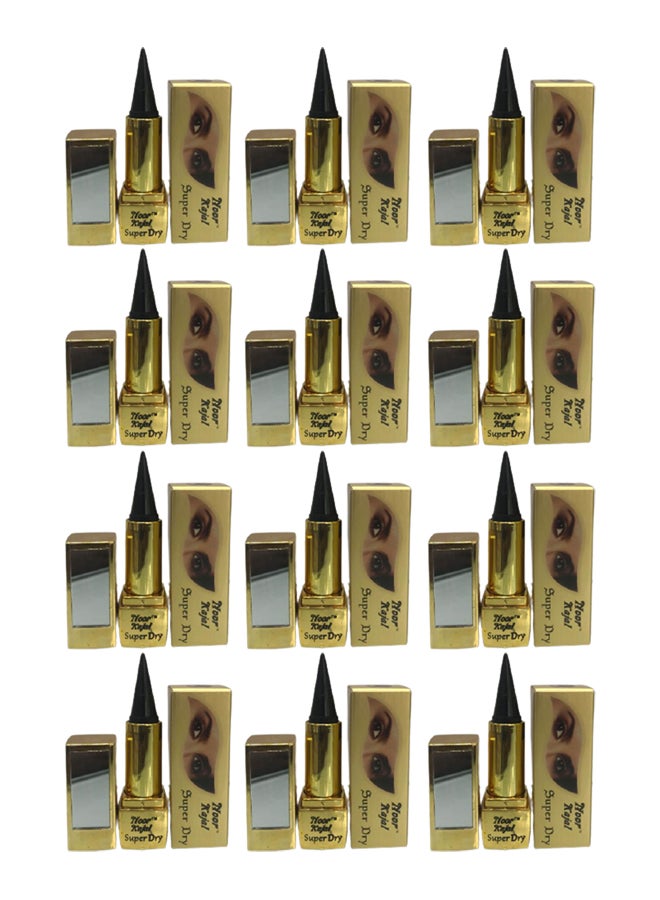 Pack of 12 - Super Dry Arabic Kajal Black