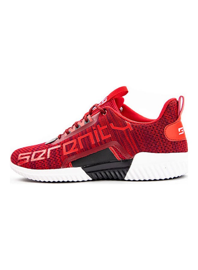 GADZ Men's Serenity Lace-Up Running Shoes Shoes Red  - Image 2