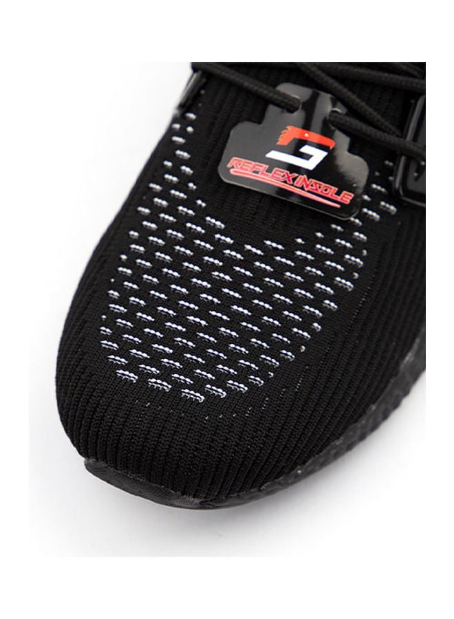 GADZ Men's Accelerate Lace-Up Running Shoes Shoes Black  - Image 4