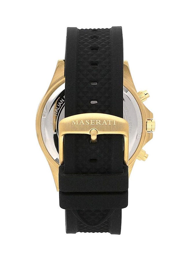 مازيراتي ساعة يد بعقارب وسوار من السيليكون طراز R8871640001 للرجال - Image 2