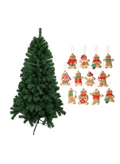 Generic Artificial Tree With Pie Men Ornaments Multicolour 150cm  - Image 1