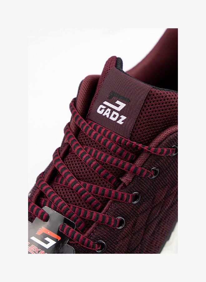 GADZ - Men's Amphibian Lace-Up Running Shoes Shoes Maroon - Image 1