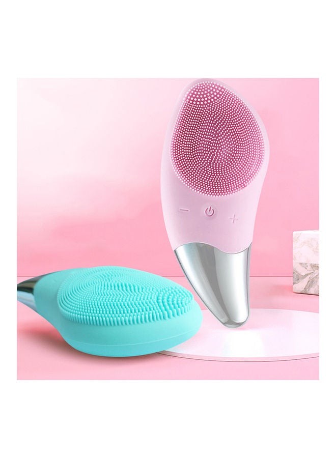 Generic Silicone Facial Cleansing Brush Eye Massager Pink  - Image 2