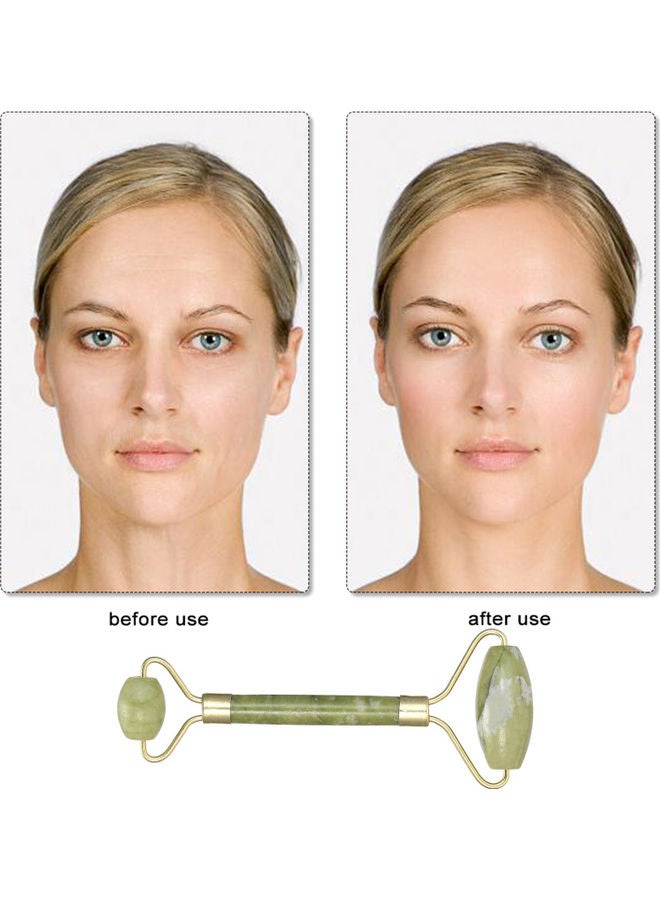 Generic 3-Piece Jade Face Masseger Roller Set Green  - Image 5