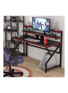 VORDERN Computer Desk With Monitor Stand Black  - Image 3