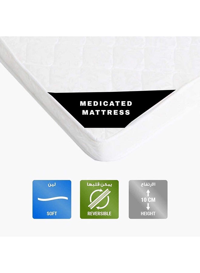Generic Single Medicated Mattress White 190x10cm  - Image 5