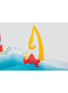 INTEX Unique Design Water Slide Play Center Inflatable Swimming Fishing Pool 188x218x99cm  - Image 3
