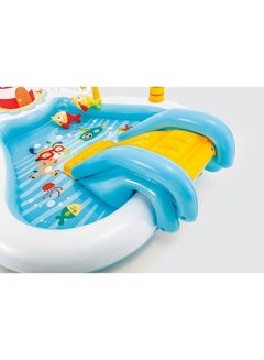 INTEX Unique Design Water Slide Play Center Inflatable Swimming Fishing Pool 188x218x99cm  - Image 4