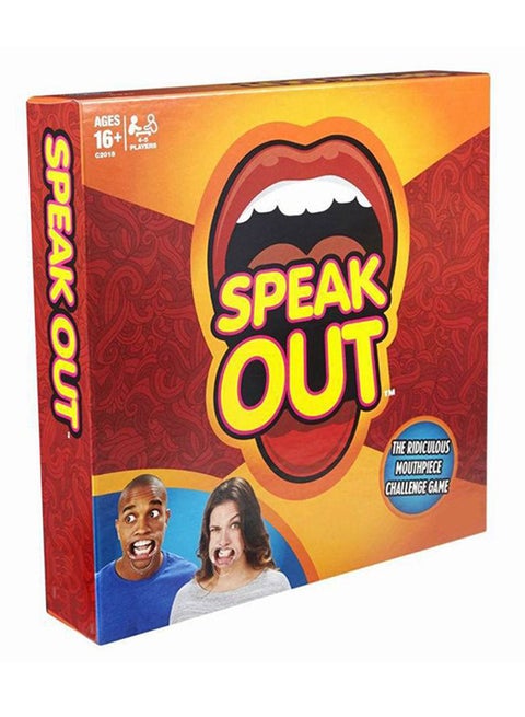 Speak Out Game With Mouthpieces Easy And Interesting Multicolored 6.3x26.7x26.7cm