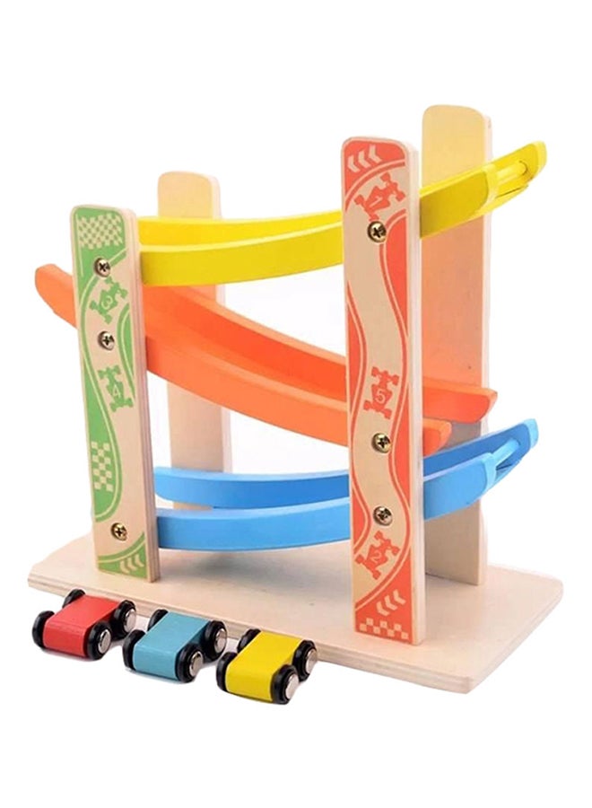 Wooden Toys Speeding Car Ramp Track With Cars  - Image 1