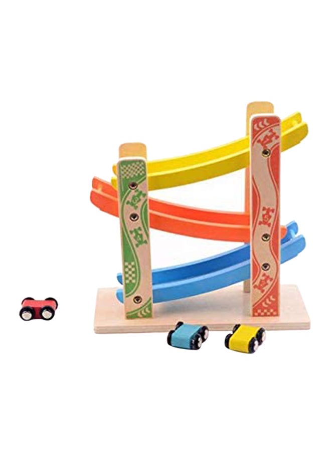 Wooden Toys Speeding Car Ramp Track With Cars  - Image 2