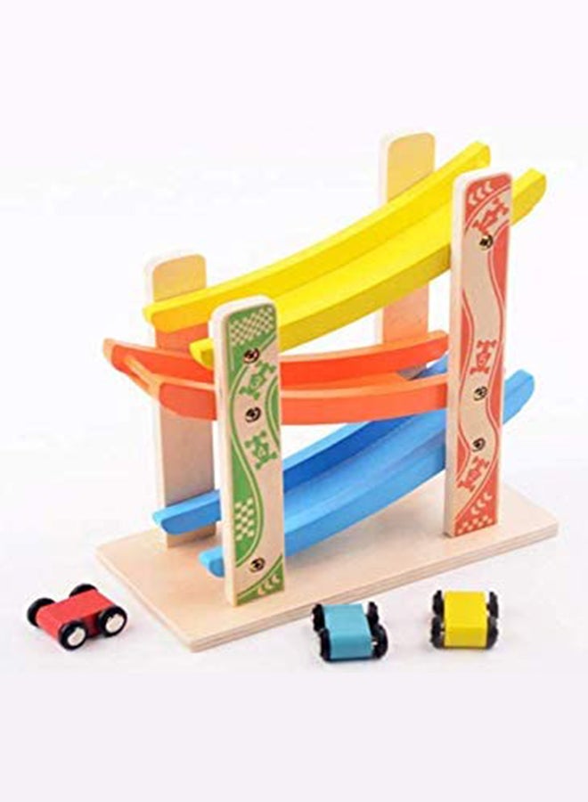 Wooden Toys Speeding Car Ramp Track With Cars  - Image 4