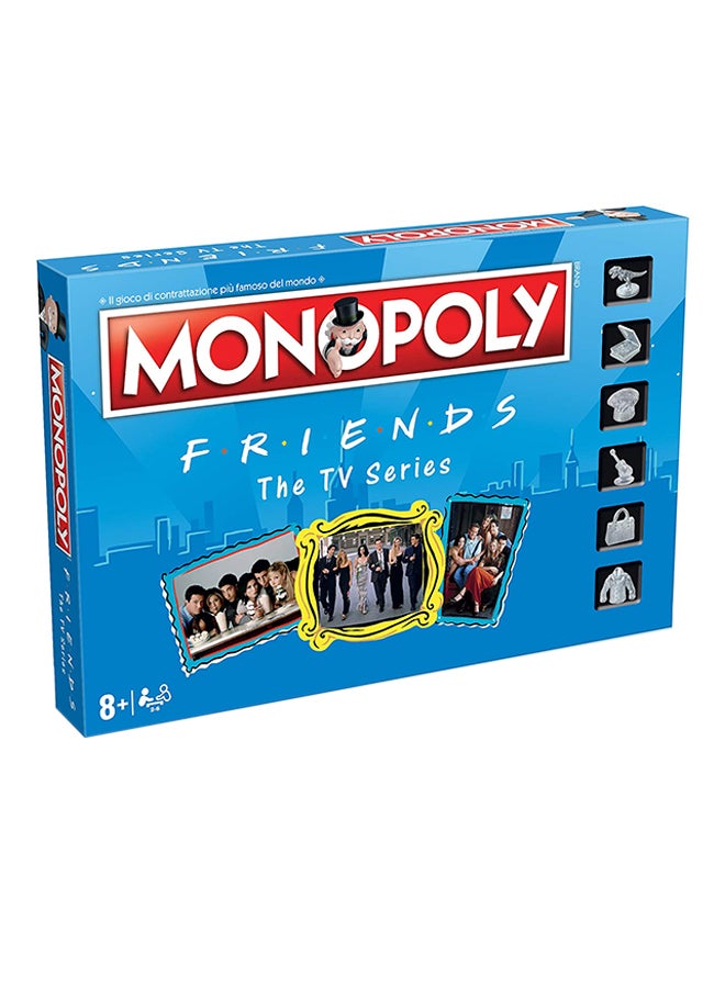 ويننج موفيز لعبة مونوبولي اللوحية بتصميم مستوحى من مسلسل Friends التلفزيوني، طراز 27229. - Image 1