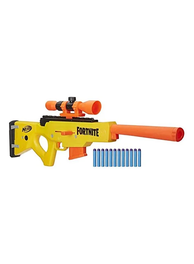 NERF Nerf Fortnite Basr-L Bolt Action, Clip Fed Blaster -- Includes Removable Scope, 6-Dart Clip And 12 Official Nerf Elite Darts 6.7x76.2x26cm