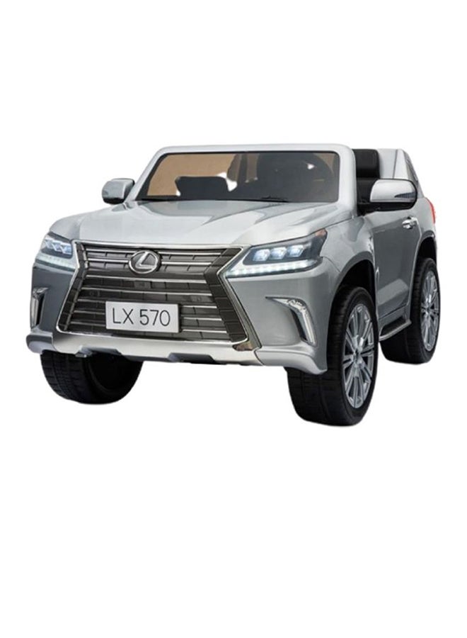Megastar - Lexus LX 570 Ride-On Car Silver 134x85x63cm - Image 1
