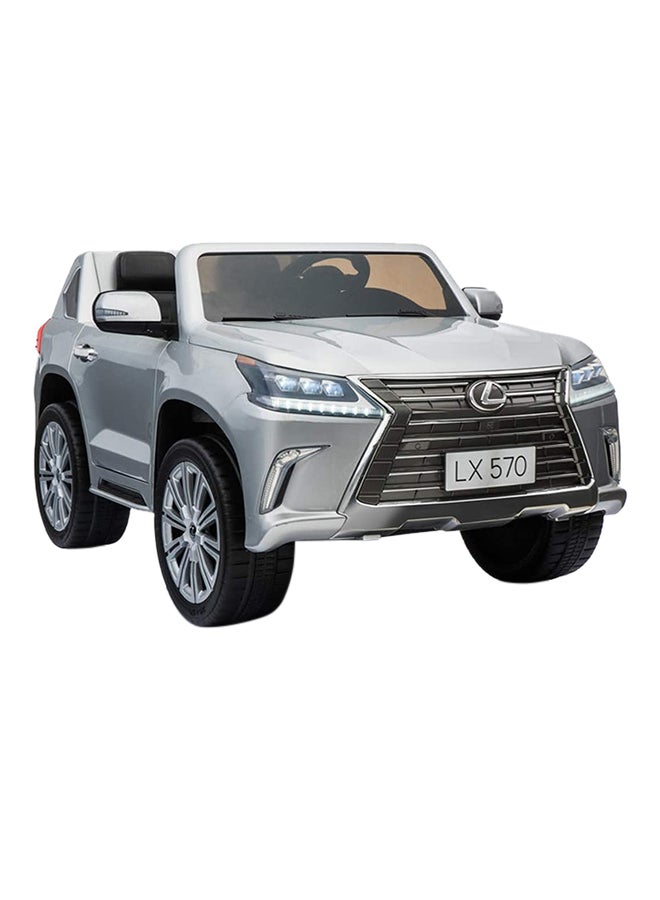 Megastar - Lexus LX 570 Ride-On Car Silver 134x85x63cm - Image 1