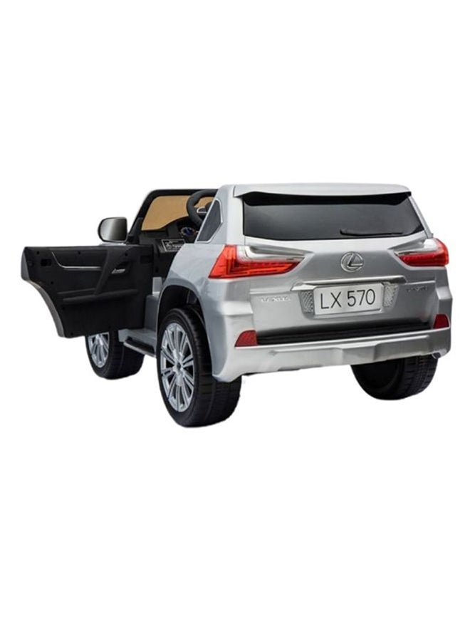 Megastar - Lexus LX 570 Ride-On Car Silver 134x85x63cm - Image 1