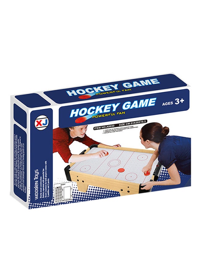 Indoor Outdoor Steady Durable Encouraging Wooden Hockey Game Toy Set For Kids  - Image 1