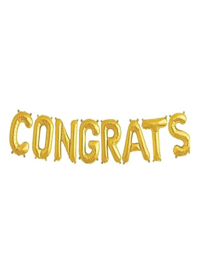 Goldedge - Congrats Letter Designed Balloon 16inch - Image 1