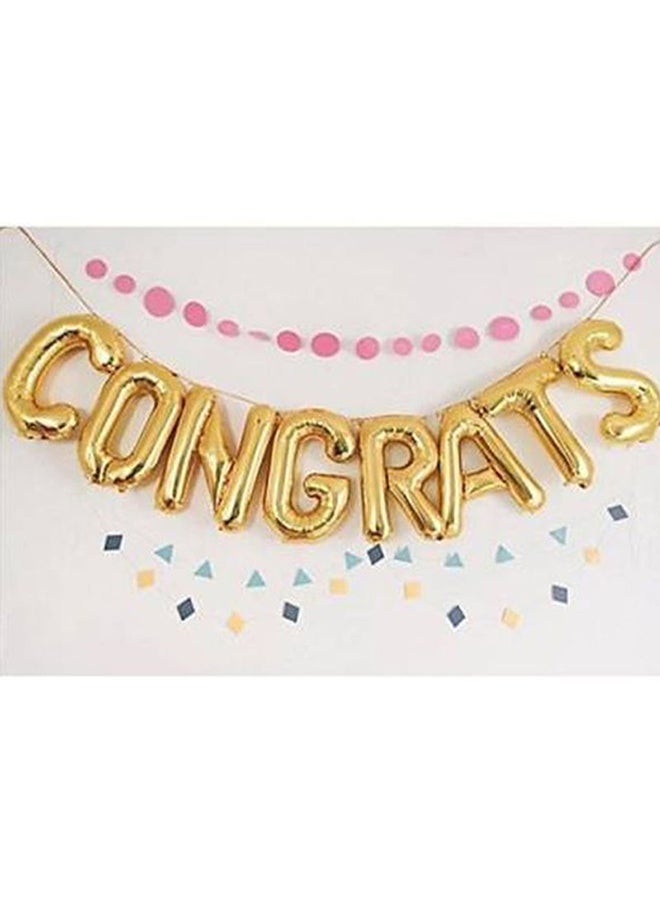 Goldedge - Congrats Letter Designed Balloon 16inch - Image 1