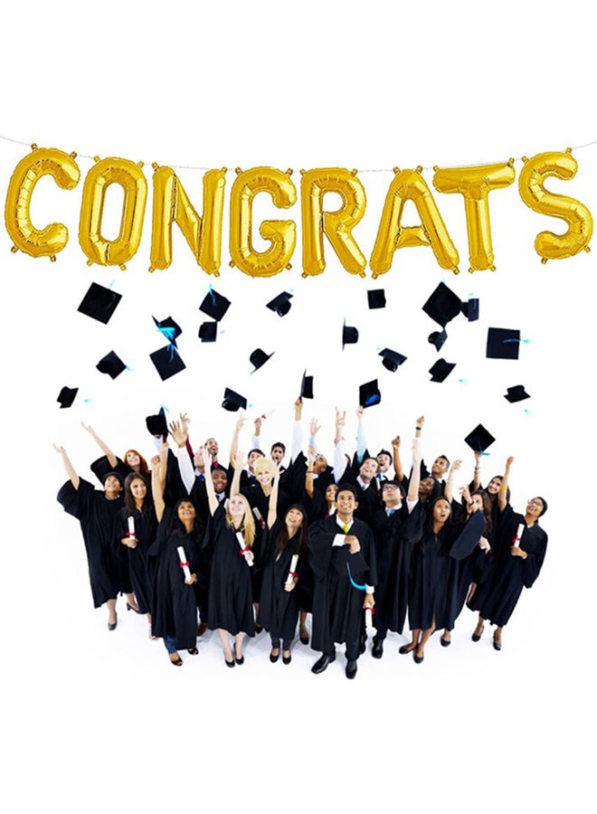 Goldedge - Congrats Letter Designed Balloon 16inch - Image 1