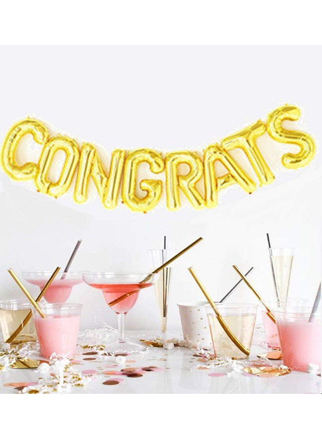 Goldedge - Congrats Letter Designed Balloon 16inch - Image 1