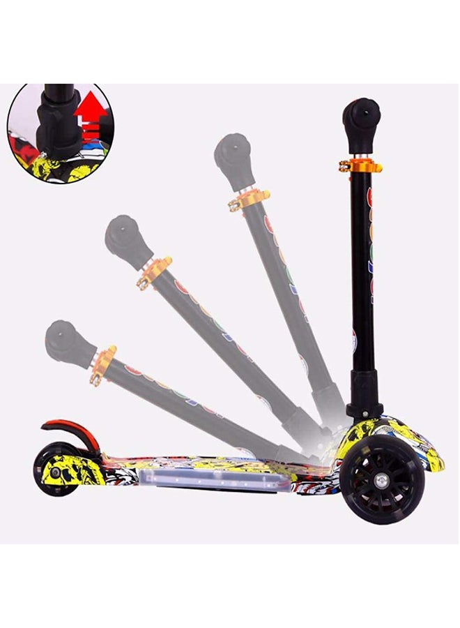 Cool Baby 3-Wheel LED Light Up Adjustable Foldable Scooter Multicolour 60x65x28cm - Image 3