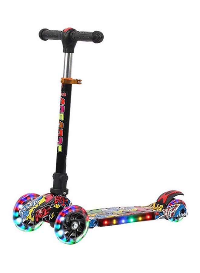 Cool Baby 3-Wheel LED Light Up Adjustable Foldable Scooter Multicolour 60x65x28cm - Image 1