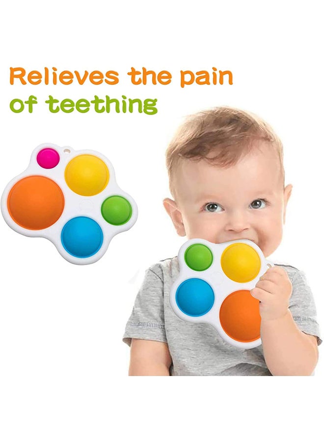 Fat Brain Toys - Dimpl Baby Toy Easy To Clean And Disinfect Relieves Teething Pain Pop Up 36.2x20.7x17.7cm - Image 1