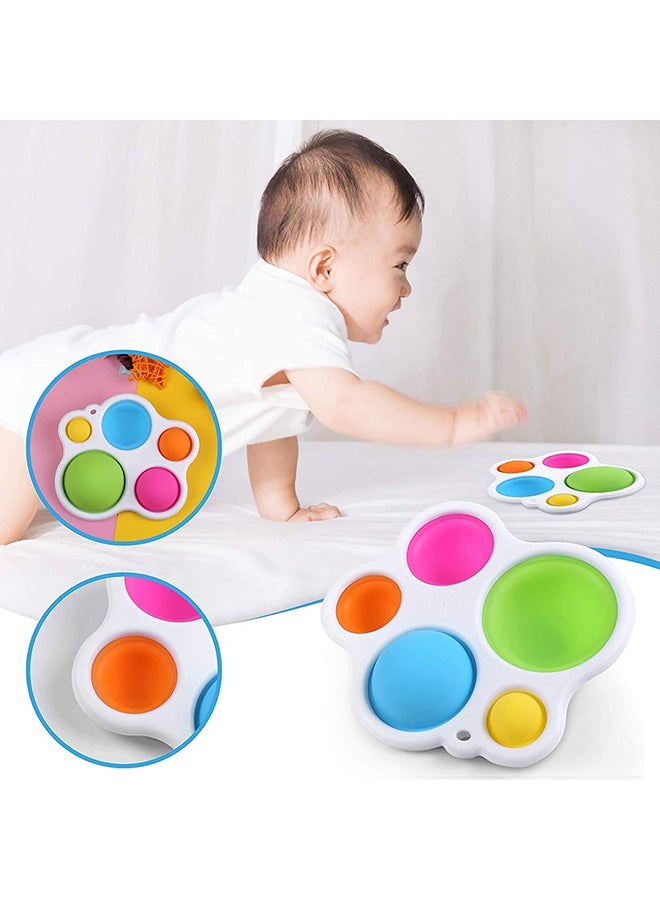 Fat Brain Toys - Dimpl Baby Toy Easy To Clean And Disinfect Relieves Teething Pain Pop Up 36.2x20.7x17.7cm - Image 1