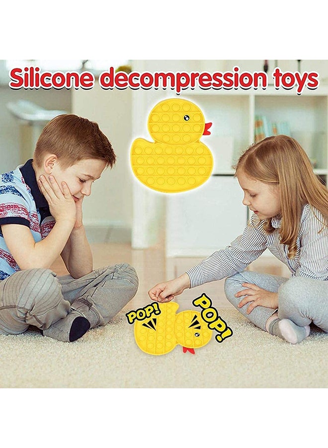 شو وو لعبة فيدجت حسية بتصميم فقاعات قابلة للضغط على شكل بطة - Image 3