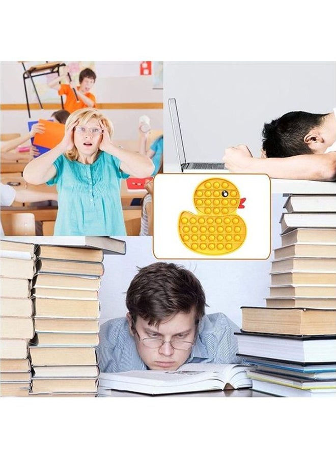 شو وو لعبة فيدجت حسية بتصميم فقاعات قابلة للضغط على شكل بطة - Image 4