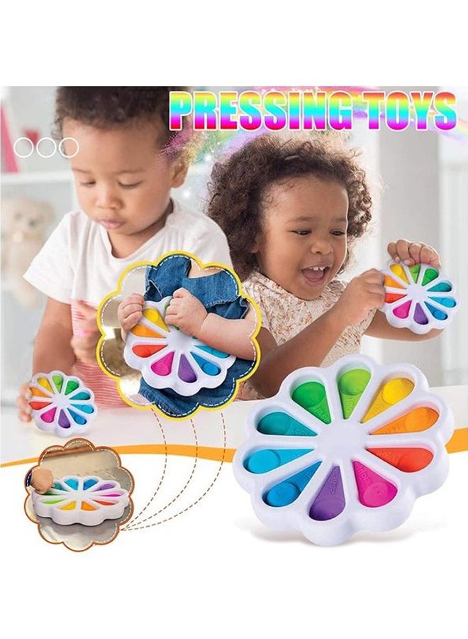 Flower Fidget  Sensory Simple Dimple Toy 5.9x5.9x0.98cm  - Image 2