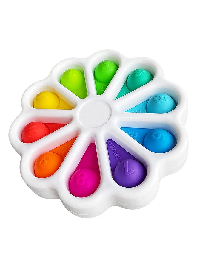 Flower Fidget  Sensory Simple Dimple Toy 5.9x5.9x0.98cm