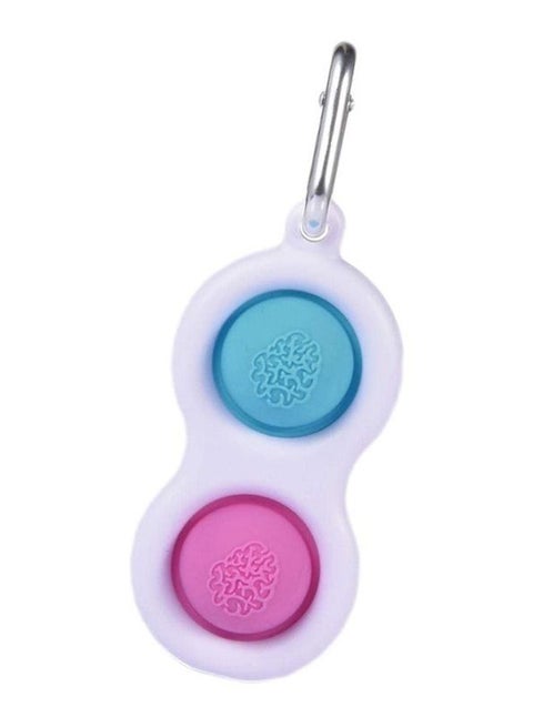 Push Pop Bubble Sensory Stress Relief Non-Toxic And Tasteless Fidget Keychain Toy 8x4cm