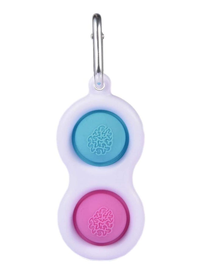 Push Pop Bubble Sensory Stress Relief Non-Toxic And Tasteless Fidget Keychain Toy 8x4cm