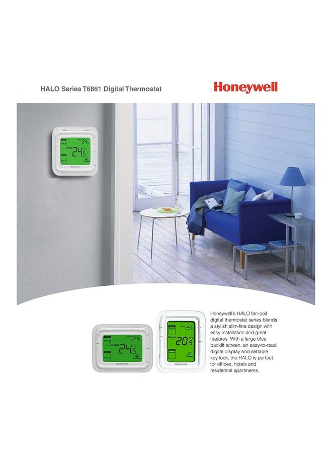 Honeywell - T6861 Horizontal Digital Thermostat - Image 1