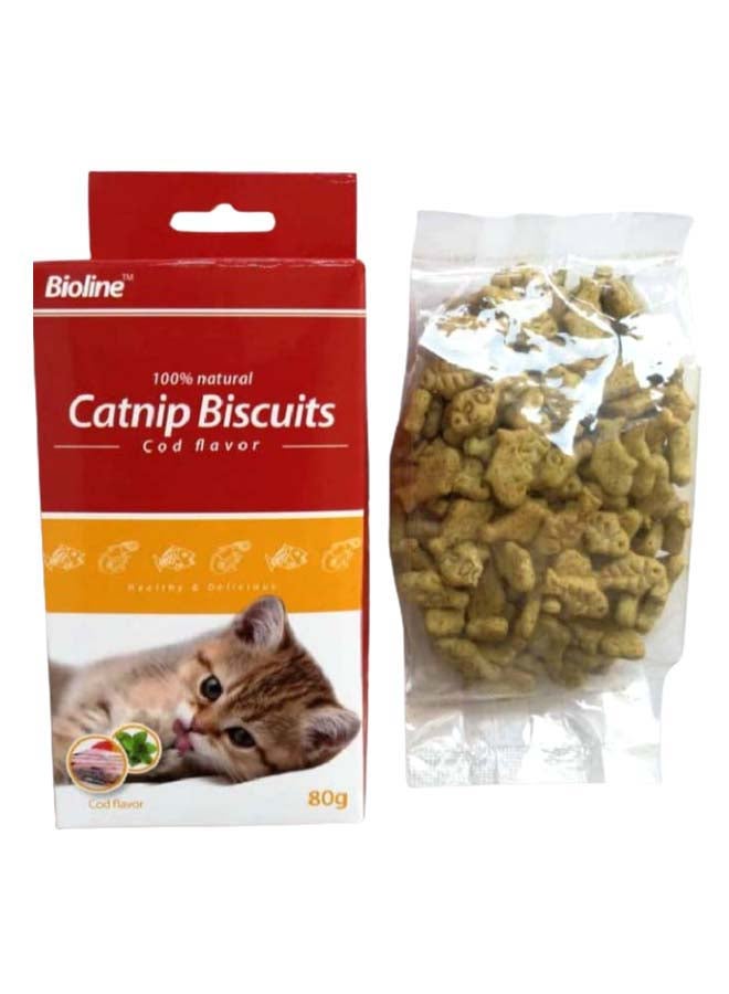 Bioline Catnip Biscuits Multicolour 80grams 