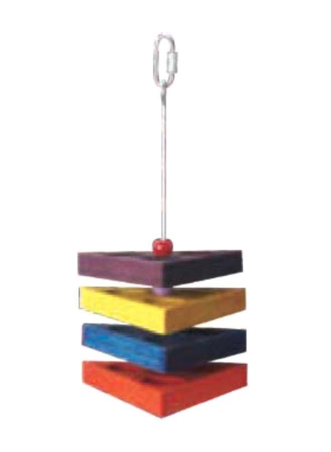 Triangular Stacked Natural Toy  26 x 13.5 cm Multicolour
