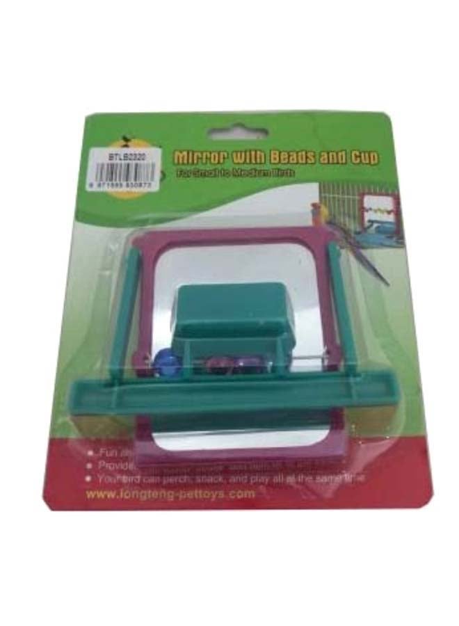 Bird Toy Mirror Multicolour