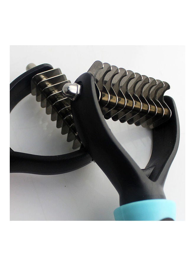 Double-Sided Hair And Brush Trimming  Comb Black/Blue - Image 2
