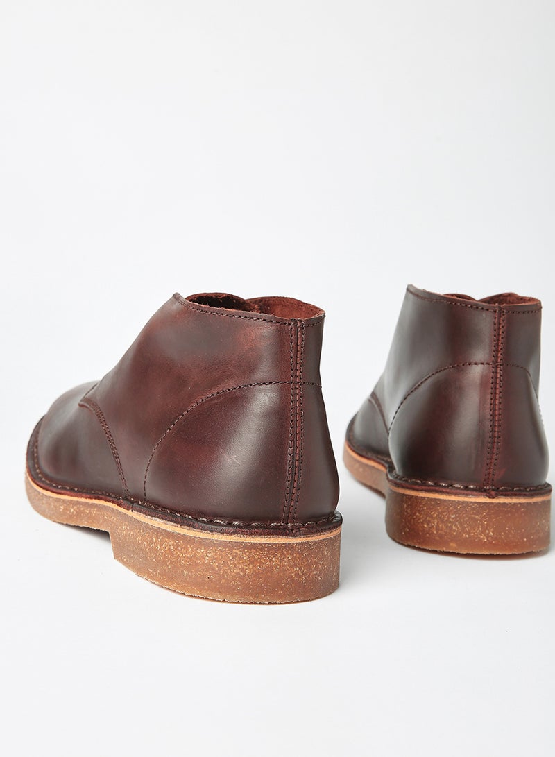 Selected Homme - Leather Chukka Boots Brown - Image 1