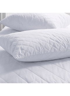 Maestro 2-Piece Anti Alllergic Quilted Pillow Set Polyester White 50x70cm  - Image 1