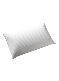 Maestro Single Anti Allergic Cotton Satin Striped Pillow Cotton White 50x70cm 