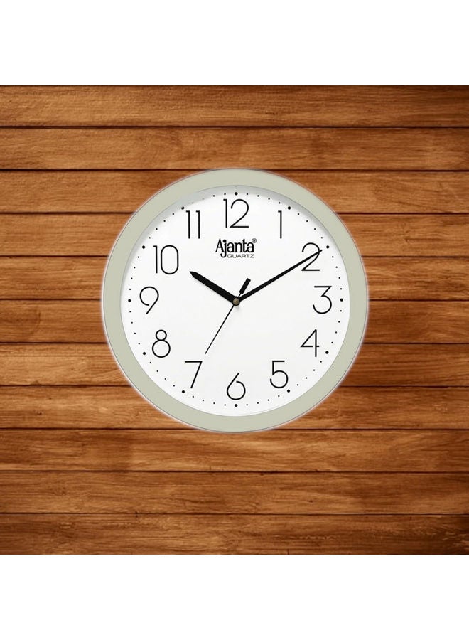 أجانتا ساعة حائط بتصميم بسيط وأنيق طراز 957 أبيض - Image 2