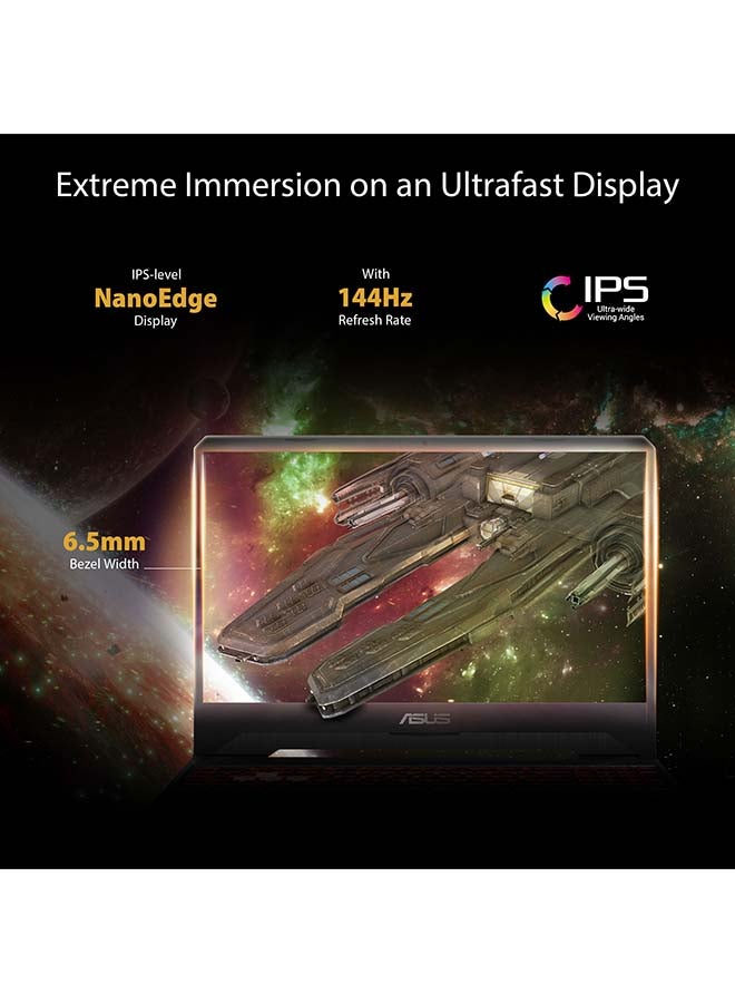 ASUS - TUF Gaming FX505D Laptop With 15.6-Inch Display, AMD Ryzen 7 3750H Processor/16GB RAM/512GB SSD/4GB NVIDIA GeForce GTX1650/Win10/Arb-KB English/Arabic Gun Metal - Image 1