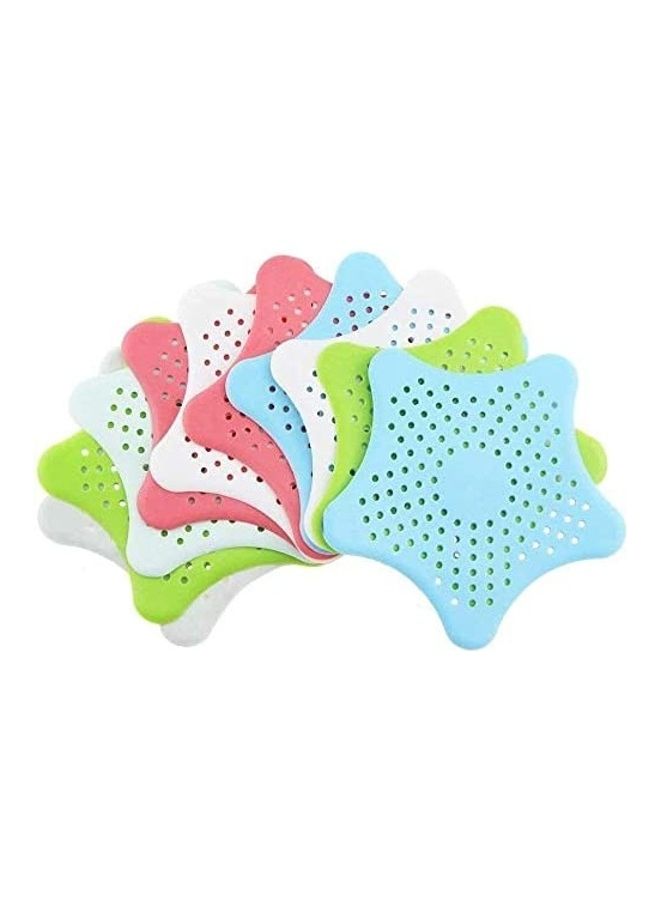 AIWANTO 10 Piece Silicone Starfish Sink Strainer multicolour  - Image 1